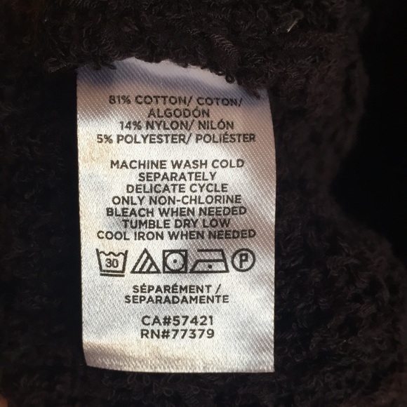 Ann Taylor NWT cozy black “Tweed Sweater” L - Picture 6 of 7